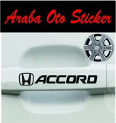 Honda Accord Kapı Kolu Jant Sticker (8ADET) - 1