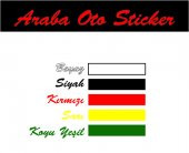 Pati Sticker (4 Adet) Araba Oto Sticker - 2