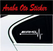 Amg Kalp Atışı Ritim Oto Sticker (2 Adet - 1