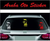 Arabada Bebek Var Oto Sticker - 2