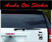 Arabada Bebek Var Oto Sticker - 3