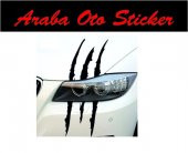 Monster Canavar Pençesi Araba Sticker (2 adet) - 2