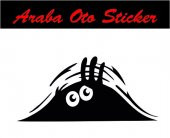 Bagajdan Bakan Adam Oto Sticker Araba Sticker - 1