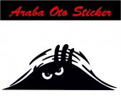 Bagajdan Bakan Adam Oto Sticker Araba Sticker - 2