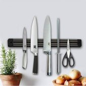 Büyük Boy Mıknatıslı Bıçak Askısı 55 cm Bıçak Tutucu Bıçak Organizer Bıçaklık - 3