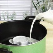 Süt Taşı Süt Taşırmaz Porselen Süt Taşı Milk Saver Doğal Seramik Porselen Süt Taşma Önleyici - 2