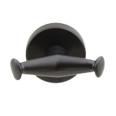 Porto Banyo Tuvalet Havlu Askısı 2li Metal Mat Siyah Lüx Askılık thumbnail 2