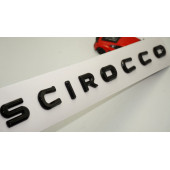 VW Volkswagen Scirocco Bagaj Siyah ABS 3M 3D Yazı Logo Amblem - 1