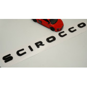VW Volkswagen Scirocco Bagaj Siyah ABS 3M 3D Yazı Logo Amblem - 2