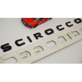 VW Volkswagen Scirocco Bagaj Siyah ABS 3M 3D Yazı Logo Amblem - 4