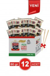 Oba Mie Pizza Çeşnili Süper Seri Noodle 12li Paket - 2