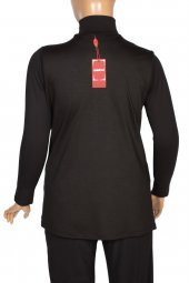 Hesna Kadın Ayben Taşlı Cepli Siyah Yelek - 4