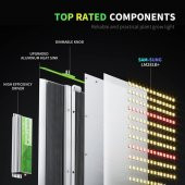 BESTVA Dimmable BP1000 Samsung LM281B+ LED Full Spektrumlu Bitki Işığı - 2