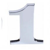 Krom Parlak Büyük Yapışkanlı Kapı Numaraları Villa Boy 85 mm - 10