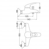 Gms Rise Mix Banyo Duş Bataryası  RS220 thumbnail 2