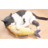 Kedi Oyuncağı Hareketli Şarjlı Peluş Balık - 2