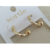 BAYAN KÜPESİ, YENİ SERİ EKONOMİK GOLD METAL HALKA KÜPE, KÜPE SETİ, Sortie Bayan Küpesi, - 1