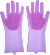 Silikon Sihirli Bulaşık Yıkama Eldiveni Isıya Dayanıklı - 1