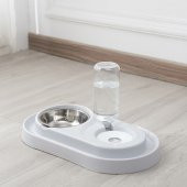 Mikopet Kedi Köpek Mama Su Kabı -Gri - 4