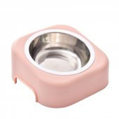 Mikopet Eğimli Çelik Kedi Köpek Mama Kabı -Yeşil - 3