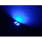 T10 DİPSİZ LED AMPUL (4 ÇİPLİ) MAVİ 12V (2ADET FİYATI) T10 GÖSTERGE, PARK, SİNYAL, PLAKA AMPULU - 1