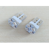 T10 DİPSİZ LED AMPUL (4 ÇİPLİ) MAVİ 12V (2ADET FİYATI) T10 GÖSTERGE, PARK, SİNYAL, PLAKA AMPULU - 4