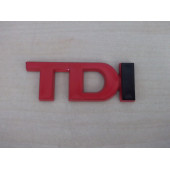 TDI BAGAJ YAZISI KIRMIZI (PLASTİK) TDI ARMASI, TDI YAZISI, TDI LOGOSU - 1
