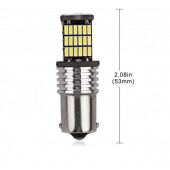 Ba15S 1156 P21W 45 Led BEYAZ Geri Vites Sinyal Stop Ampulü 2 Adet 1 Takım - 4