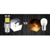 Ba15S 1156 P21W 45 Led BEYAZ Geri Vites Sinyal Stop Ampulü 2 Adet 1 Takım - 5