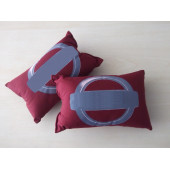 NİSSAN BOYUN YASTIĞI 1.KALİTE ELYAF BORDO NİSSAN YASTIK TAKIMI (BAŞLIK YASTIĞI) seyahat yastığı - 1