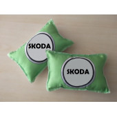 SKODA BOYUN YASTIĞI 1.KALİTE ELYAF YEŞİL SKODA YASTIK TAKIMI (BAŞLIK YASTIĞI) seyahat yastığı - 1