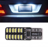 T10 Led 24 Ledli 10 ADET Metal Ultra Beyaz Park Plaka Tavan Ampulü - 3