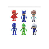 PjMasks Pijamaskeliler Catboy Owlette Gekko 6'lı Karakter 9 Parça Oyun Seti - 2