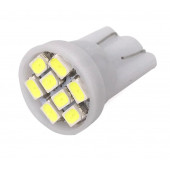 T10 Led 10 ADET Dipsiz W5W 8 Ledli Beyaz Park Tavan Plaka Ampulü - 3