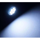 T10 Led 10 ADET Dipsiz W5W 8 Ledli Beyaz Park Tavan Plaka Ampulü - 5