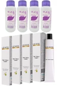 H.A.SS Oksidan 60 Ml. + Lilafix Saç Boyası 60 Ml. (4'er Adet) - 10