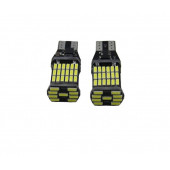 T15-T10 Led 1 Takım(2ADET) Geri Vites Plaka Araç İç Mekan 45 Ledli 1 Takım 2 Adet - 2