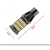 T15-T10 Led 1 Takım(2ADET) Geri Vites Plaka Araç İç Mekan 45 Ledli 1 Takım 2 Adet - 3