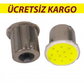 Ba15S 1156 12 Cob Led Sinyal Stop Geri Vites Led'İ 2 Adet - 1
