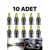 T10 Led YENİ Nesil Suya Dayanıklı Metal Kasa Beyaz UltraLed 10 Adet - 1