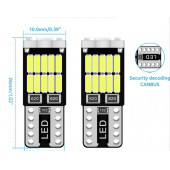 T10 Led 26 Ledli BEYAZ W5W Metal Ultra Power Park Plaka Tavan Ampulü 10 Adet - 5