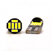T10 Led 26 Ledli BEYAZ W5W Metal Ultra Power Park Plaka Tavan Ampulü 10 Adet - 6