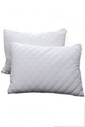 Sıvı  geçirmez  yastık  alezi   Kapitoneli    yastık   koruyucu  kılıf  2 adet  Beyaz  renk 50 x70 cm - 1