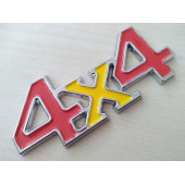 4x4 LOGOSU Kırmızı-Sarı 12cm (4x4 ARMASI) 4x4 YAZISI - 4x4 LOGO - 1