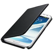 Samsung Galaxy Note 2 Kılıf Orjinal Flip Wallet - Siyah EF-NN710B thumbnail 11