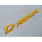 D-MAX YAZISI SARI 19x3cm (TANE FİYATI) ISUZU D-MAX ETİKETİ, D-MAX ÇIKARTMASI, D-MAX ARMASI - 1