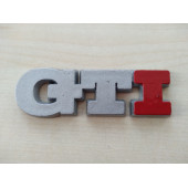 GTI BAGAJ YAZISI GRİ - KIRMIZI (PLASTİK) GTI LOGOSU, GTI ARMASI, GTI YAZISI, GT LOGO thumbnail 2