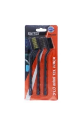 Knitex Mini Tel Fırça Seti 3 Parça - 1