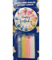 Doğum Günü Pasta Mumu 24lü - 2