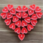 Mum Tea lights 16ad KALP Şekilli - 5